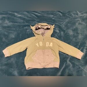 GAP Kids Green Yoda Hoodie, size 24 months
